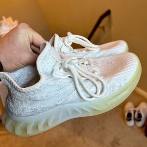 Altar'd State Julie Bow Lace Sneakers with Cream Soles